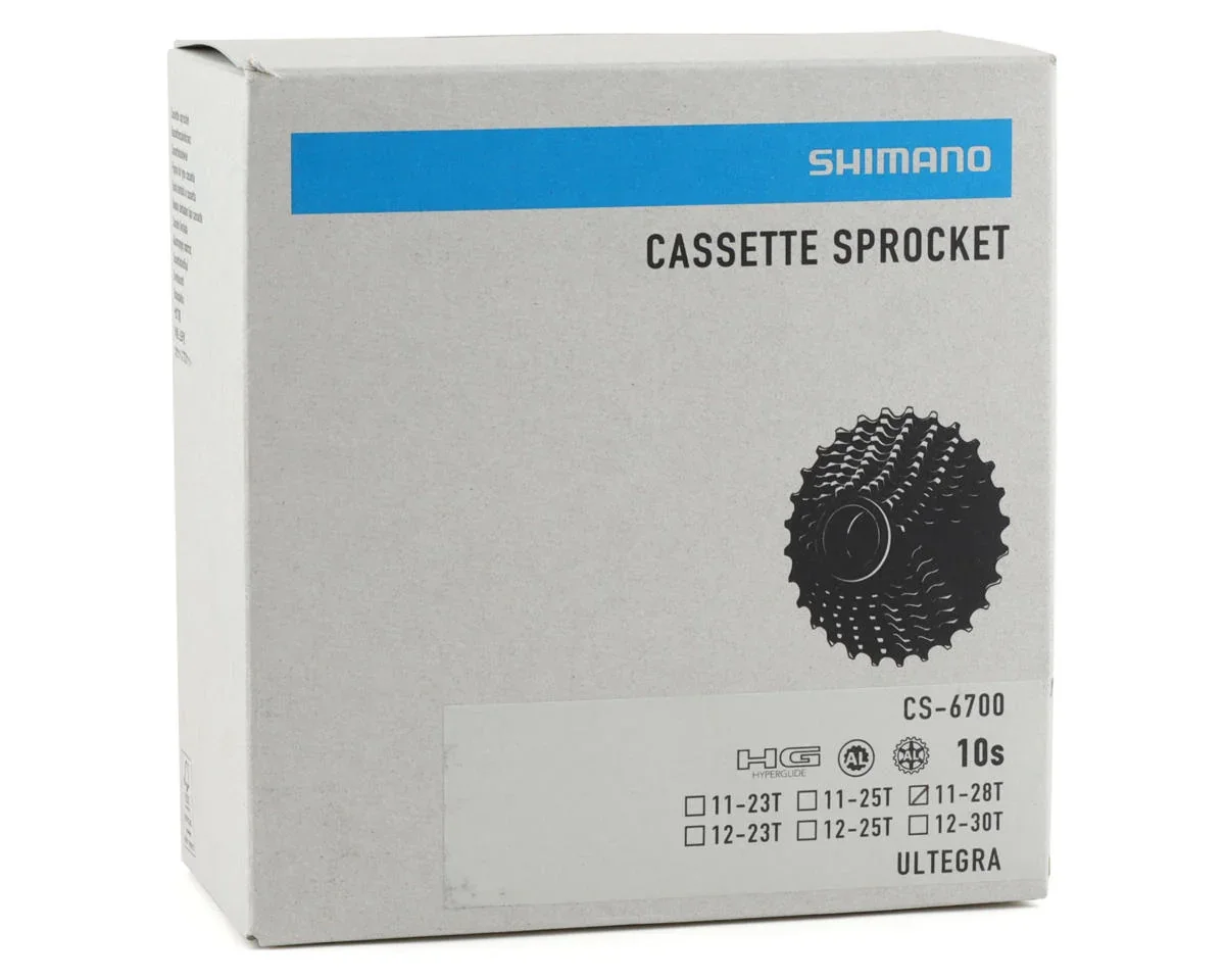 Shimano Ultegra CS-6700 Cassette (Silver) (10 Speed) (Shimano HG) (11-28T)